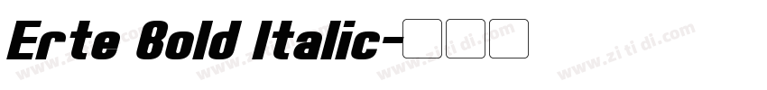 Erte Bold Italic字体转换